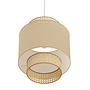 1-Flaming Raffia Pendant Lamp Linen Rattan 2