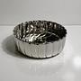 Vintage Silver-plated Bowl Metal Spiral 1980s 0