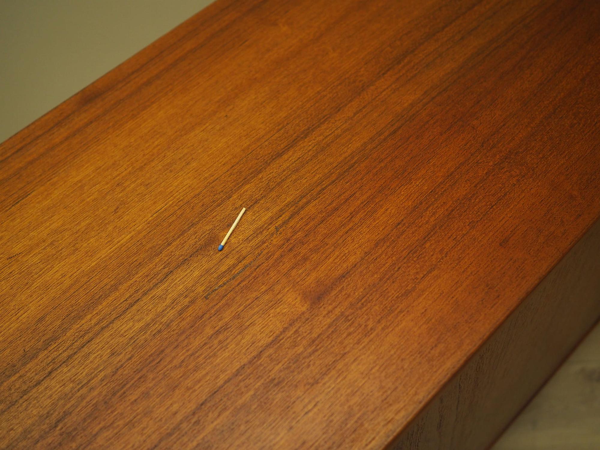 Vintage Sideboard Teak Wood Brown 1970s 12