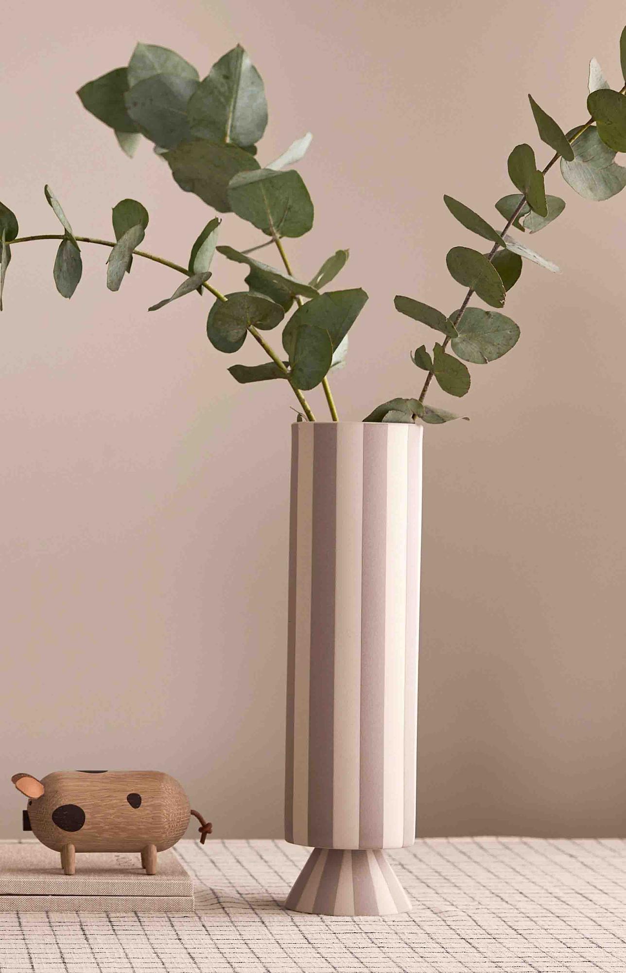 Toppu Vase Hoch Keramik Creme 3