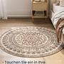 Kurzflorteppich Targo Rund Cappuccino Ø 120cm 2
