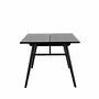 Extendable table Black Brushed 190x95cm 6