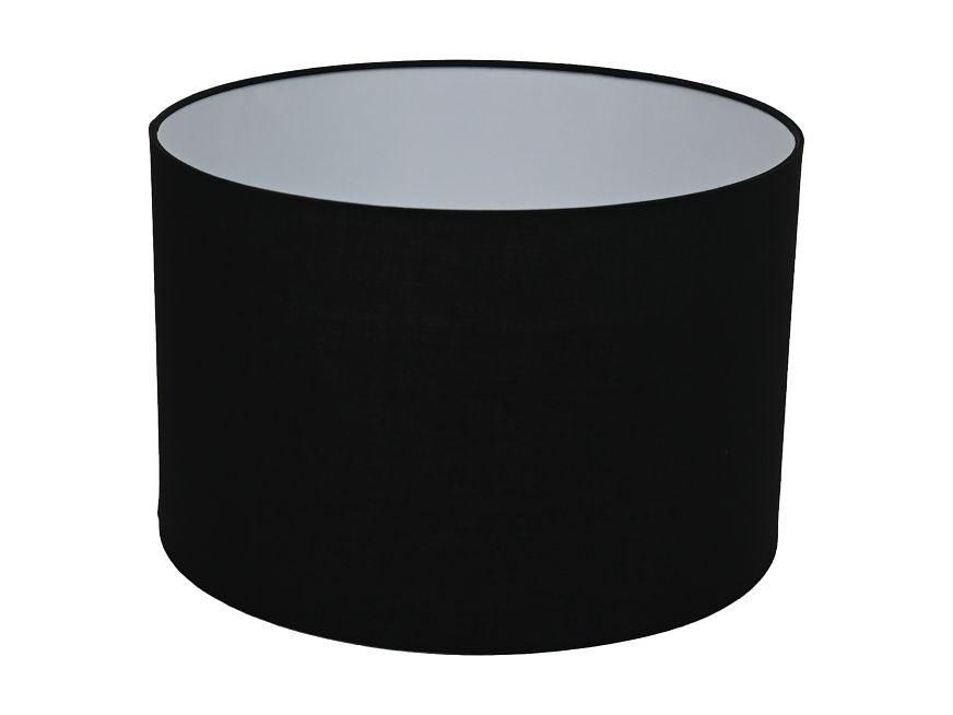 Runder Lampenschirm Baumwolle Schwarz 0