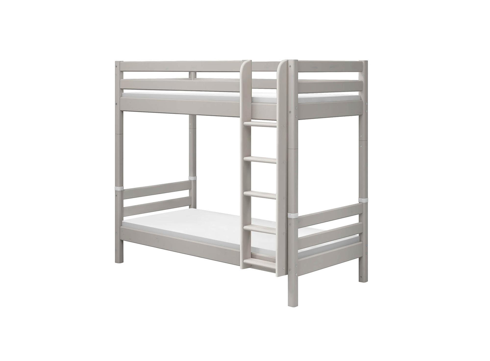 Etagenbett Leiter Holz Grau 0