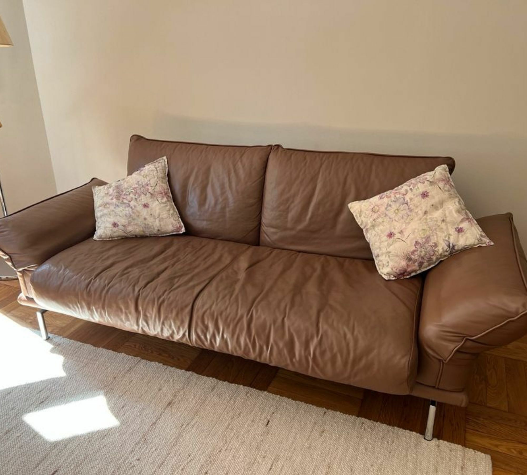 Denver Sofa 2-Sitzer Leder Braun 0