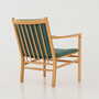 Vintage chair Beech wood Green 1970s 5