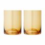 2x Trinkglas Wave Glas Gold 1