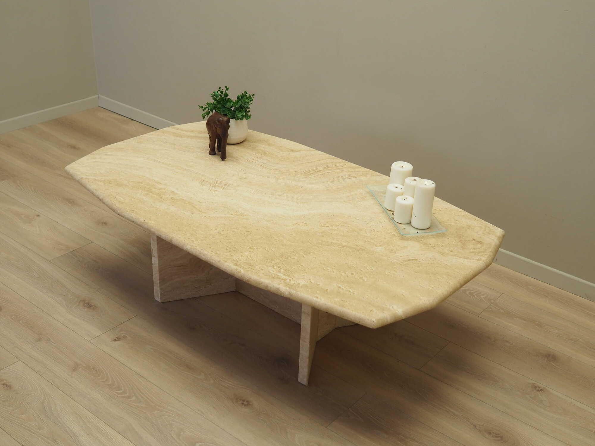 Couchtisch Stein Beige 1970er Jahre 3
