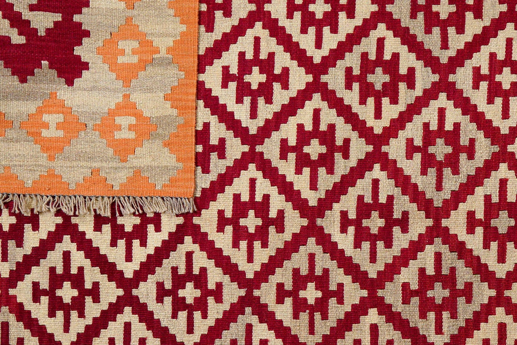 Kilim Gashgai Teppich Rot 4