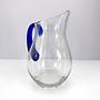 Large carafe 1980s Glass Cobalt Blue 2