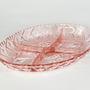 Vintage Art Deco Plate Pressed Glass 1930s 4