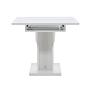 Pluto Dining table MDF/Glass White 120/160×90cm 3