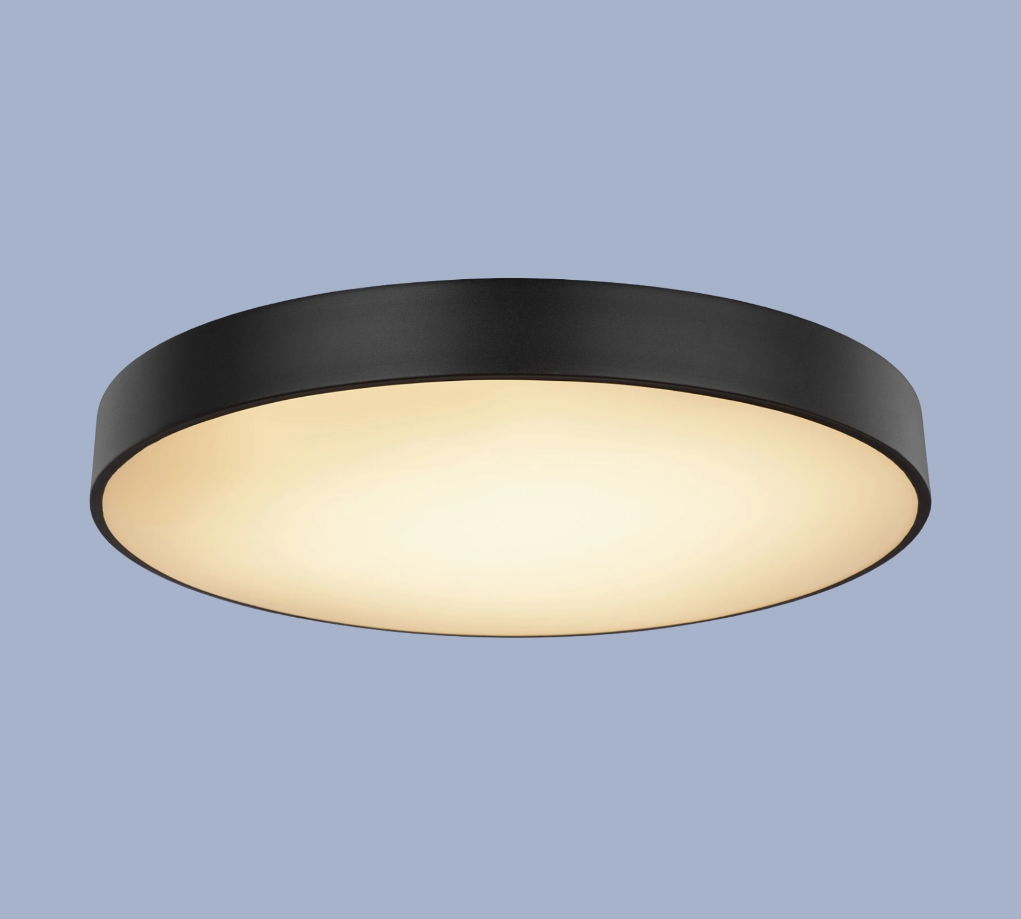 1-Flammige LED Deckenleuchte Eisen Schwarz 0