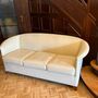 Aura Sofa Leder Beige 0