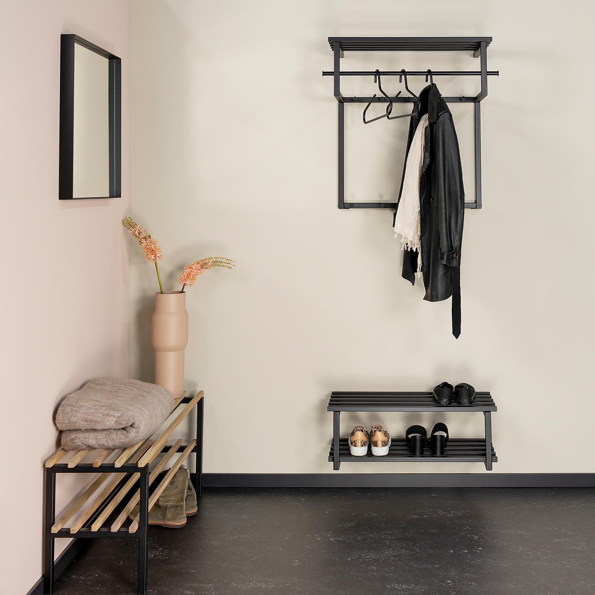 Norton Wandgarderobe Metall Schwarz 3