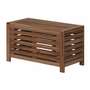 Gartenbox mit Sitzgelegenheit Holz Braun 2
