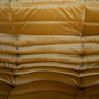 Togo Lounge Set 3 pezzi Velluto Giallo oro 7