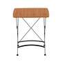 Gartentisch Holz Metall Braun 4