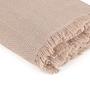 Sofadecke Recycelte Baumwolle Beige 4