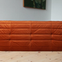 Togo Sofa 3-Sitzer Samt Bernstein-Orange 5