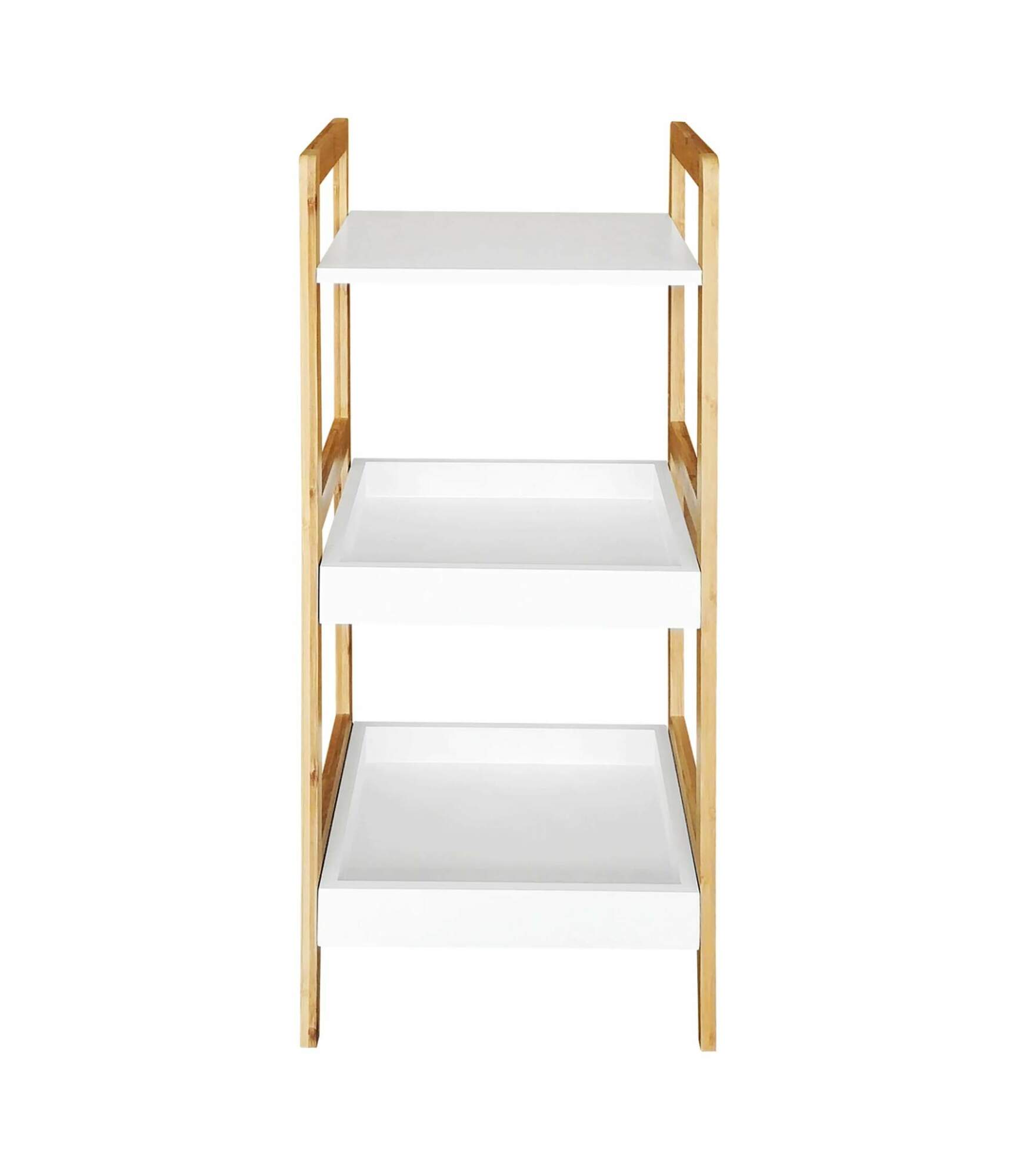 Regal Massivholz Weiß 1