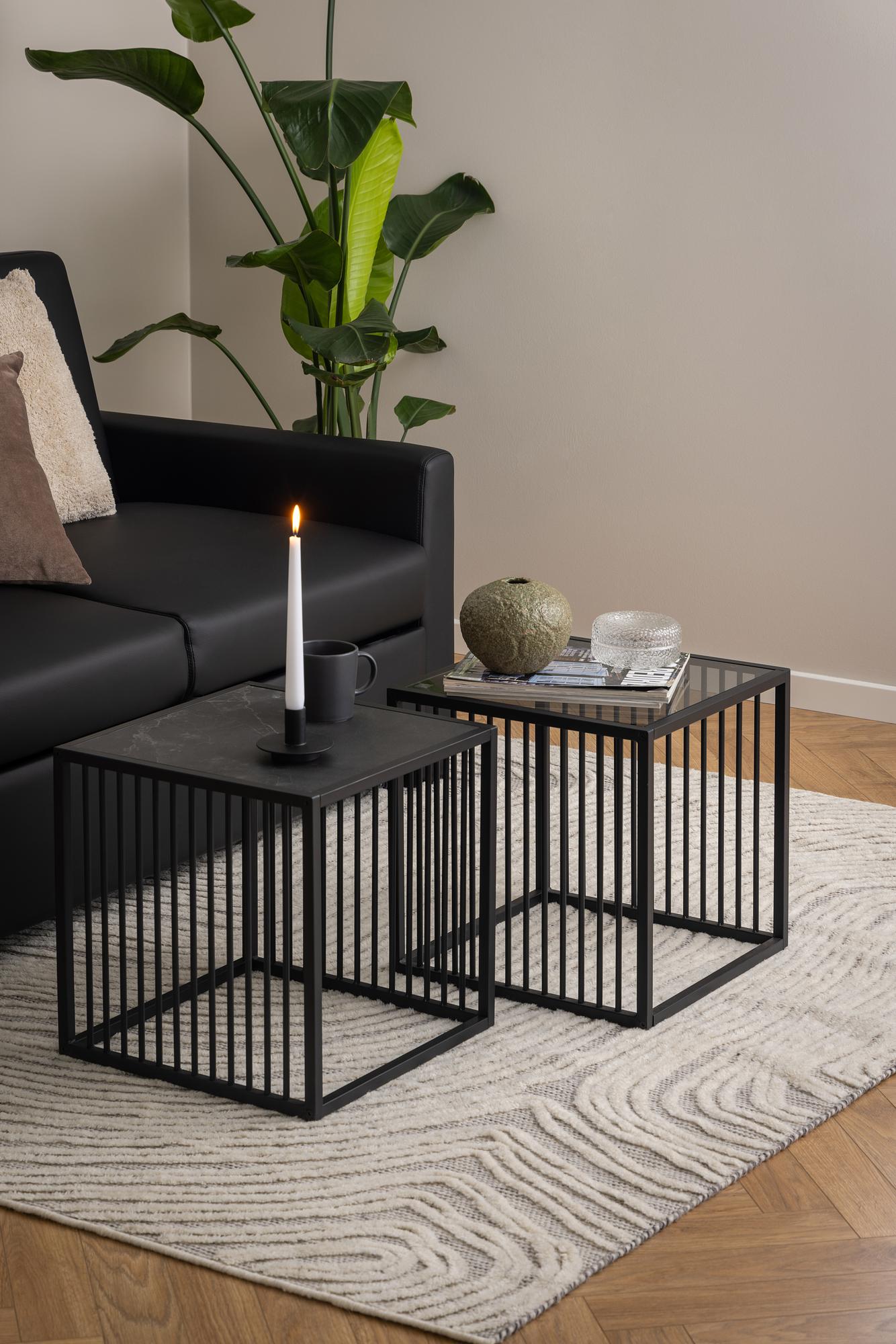 Beistelltisch Mephisto Marmor Schwarz 3