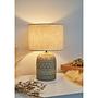 Table lamp Tender Pearl 1-light mixed fabric ceramic 3