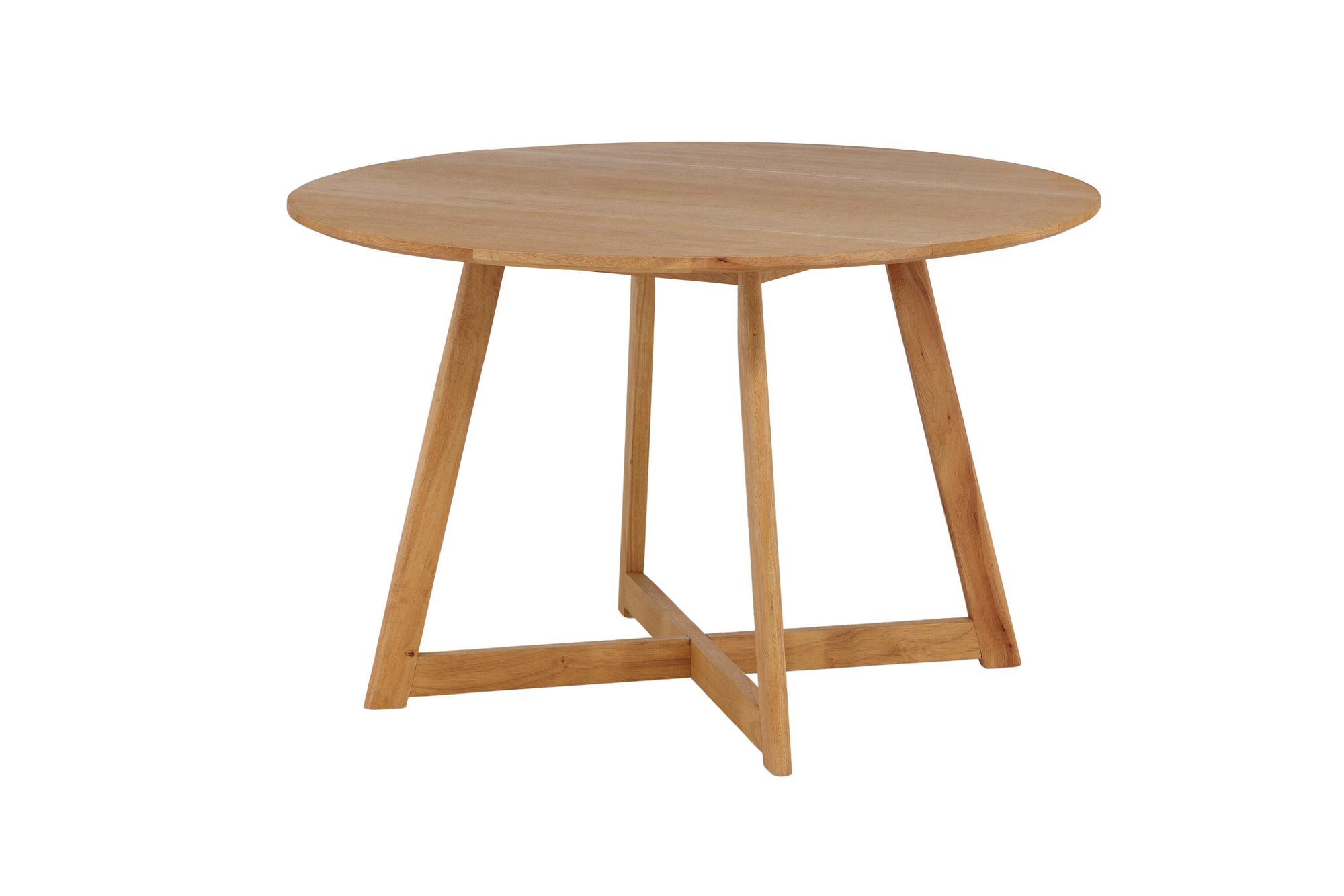 Yakidon Esstisch Gummiholz/MDF Eichen-Optik Natur/Holzoptik 7