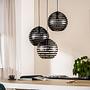 Pendant lamp Metal Black 0