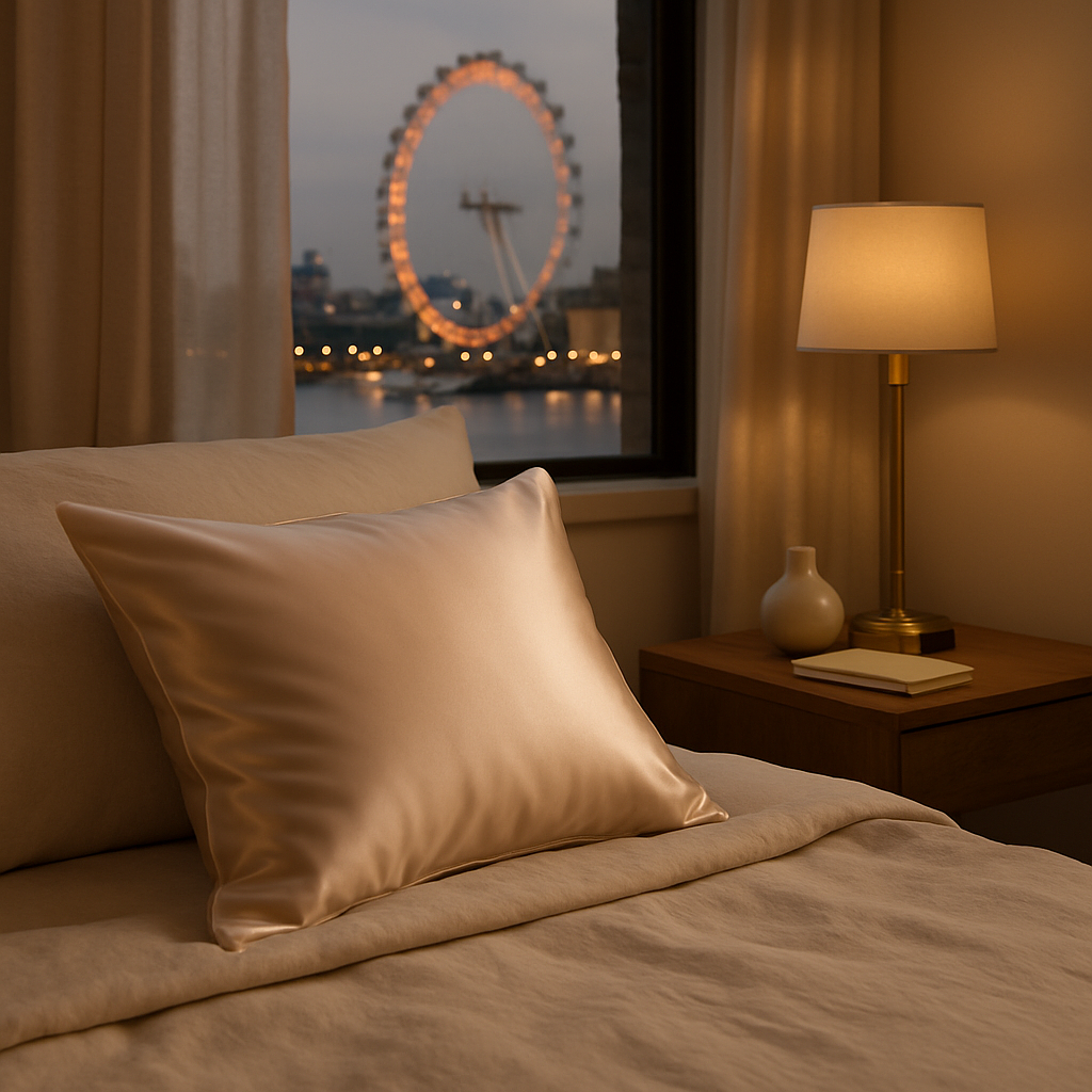 Dusty Rose Kissenbezug Maulbeerseide Rosa 60x70cm 2