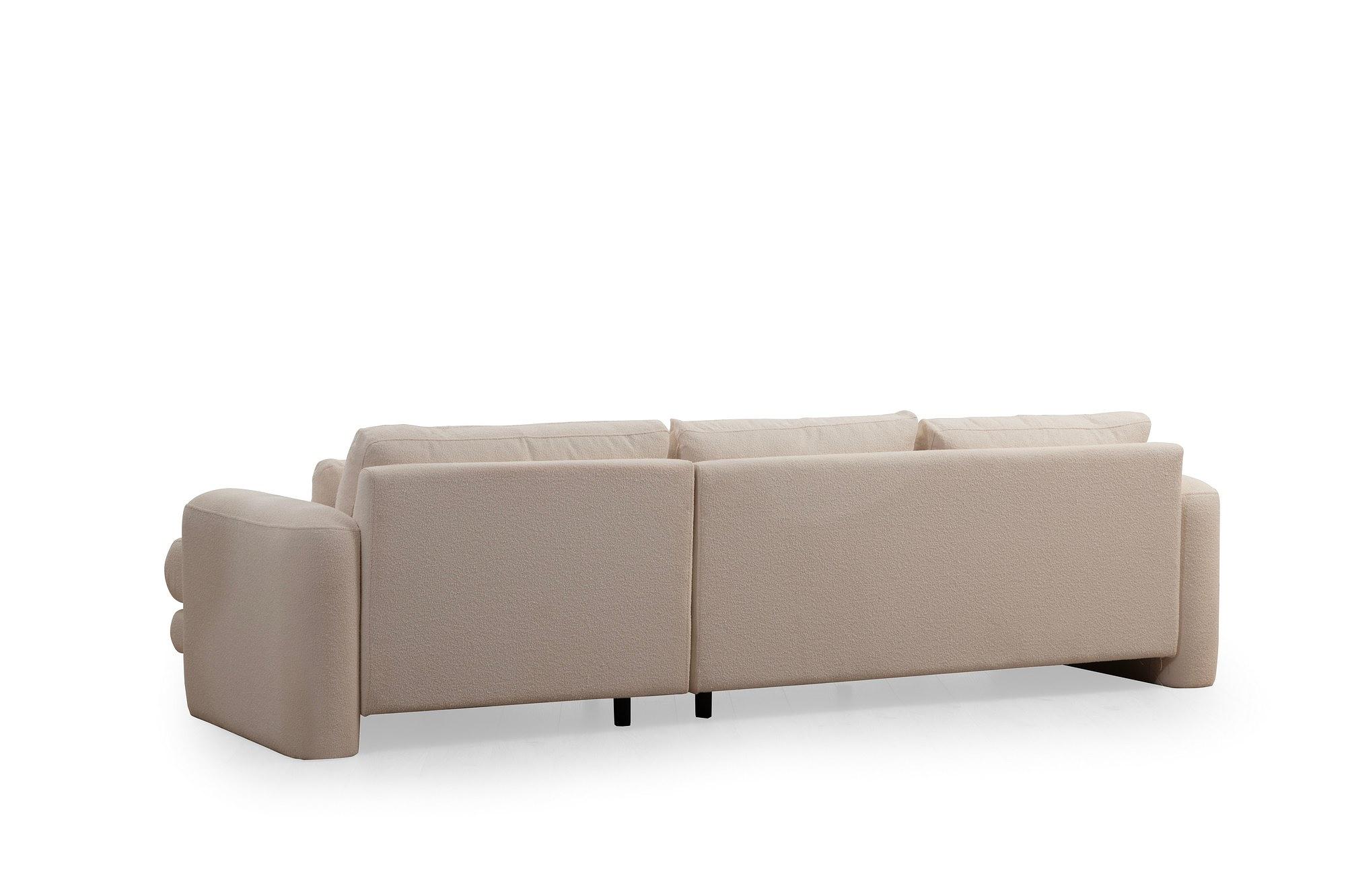 Lily Ecksofa Rechts Creme 5