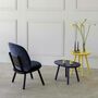 Naïve Lounge chair Ash wood Velvet Navy 2