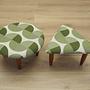 2-piece stool set brown green 1990s 1