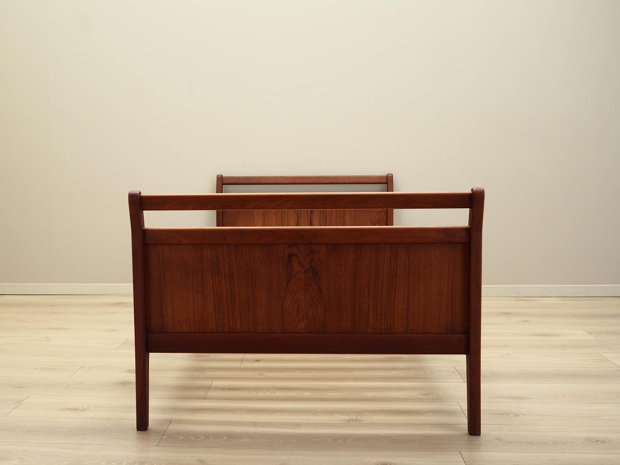 Bett Teakholz Braun 1970er Jahre 11
