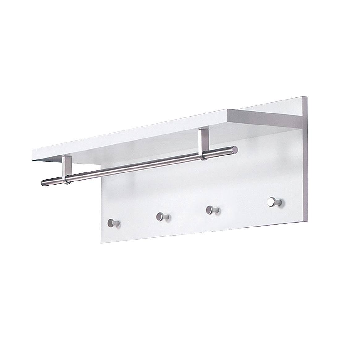 Wandgarderobe Yolo I Hochglanz Weiß 0