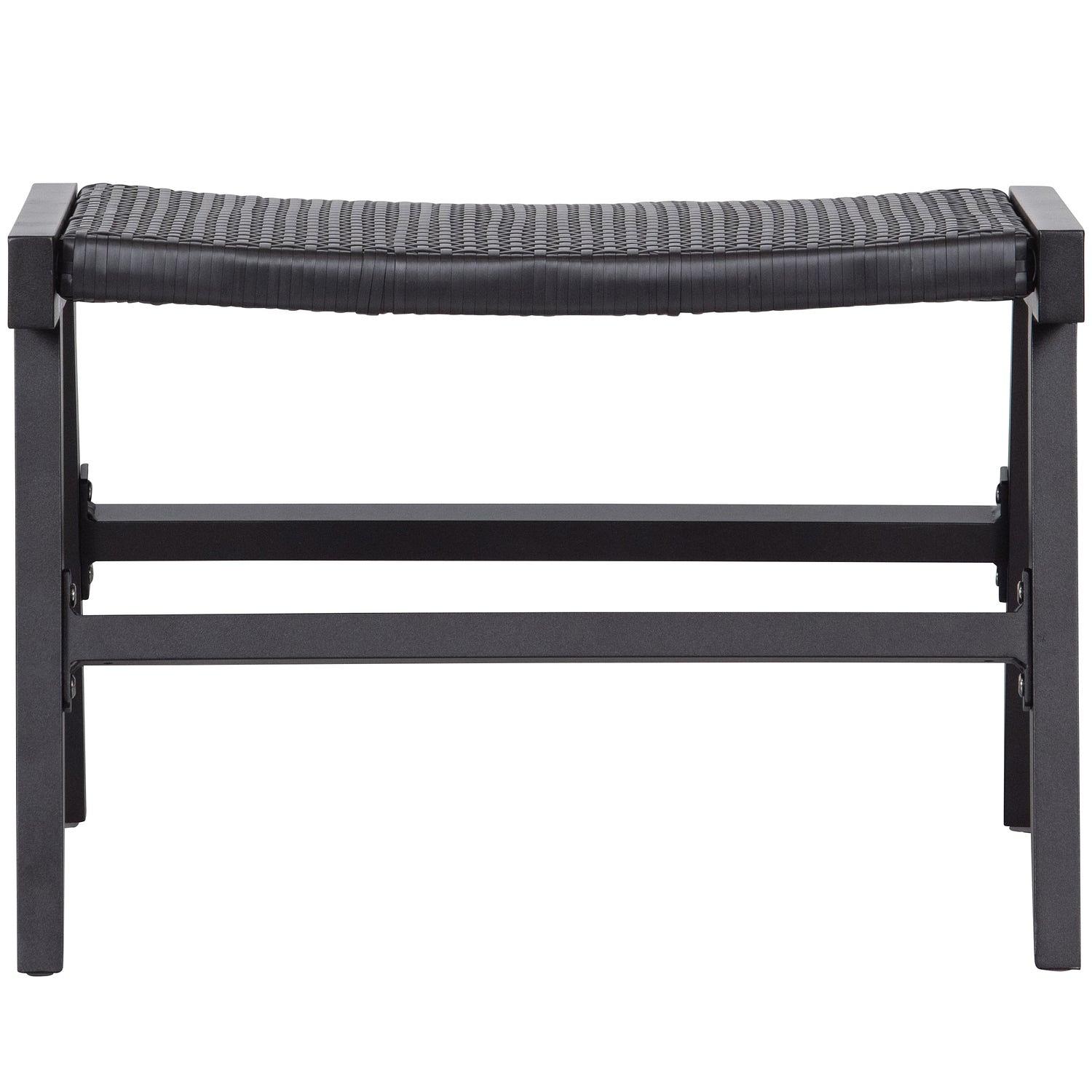 Puk Garten Hocker Aluminium Schwarz 4