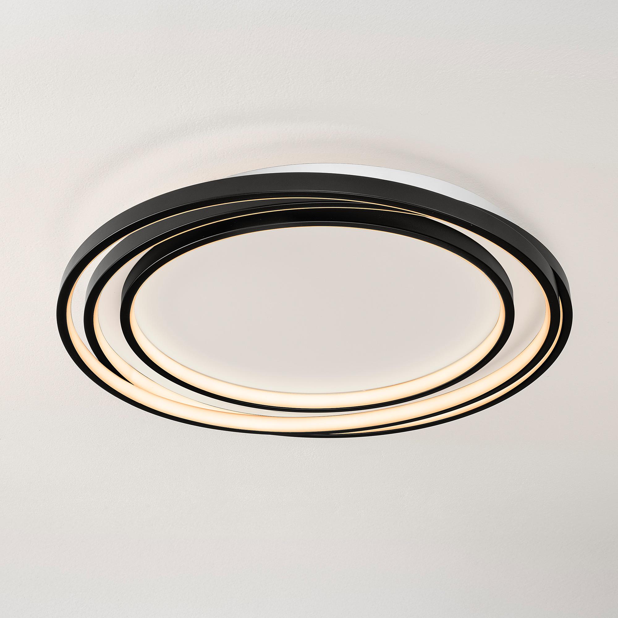 Arbor Deckenleuchte Aluminium Acrylglas Schwarz  0