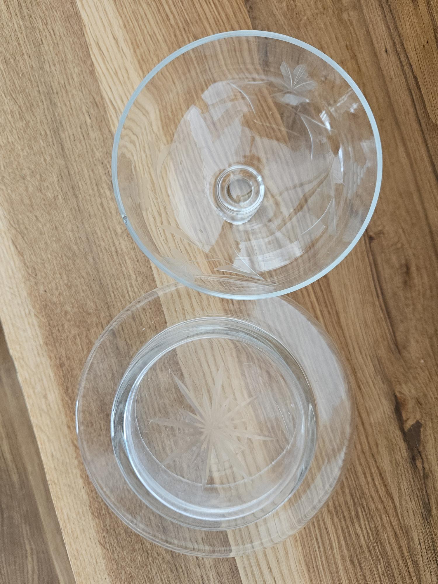 Engraved Crystal Cheese Dome 7