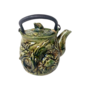 Vintage Teekannen Keramik Grün 0