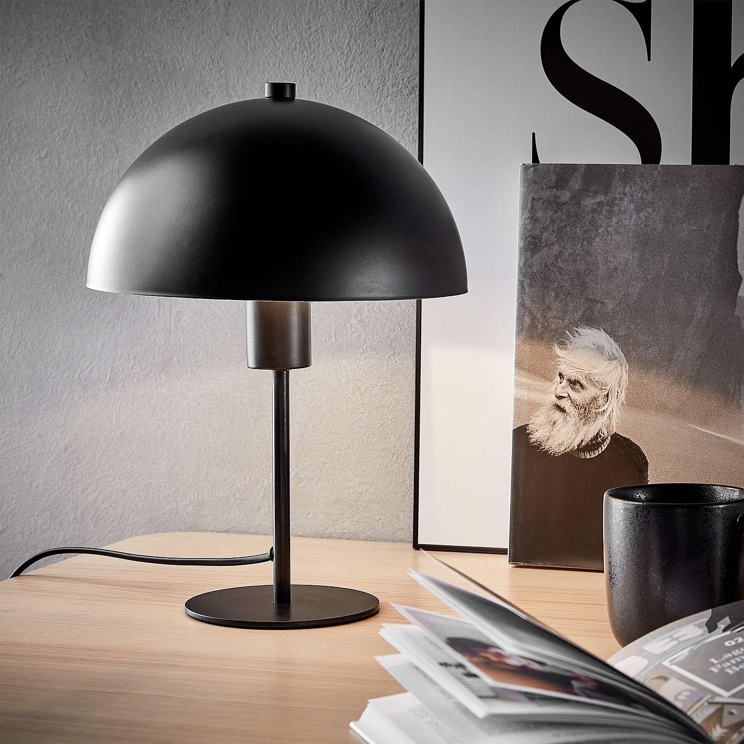 TOPEE Tischlampe Eisen 1-flammig Schwarz 1