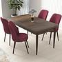 Nil Dining-set Baroque and Burgundy 1