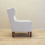 Vintage Sessel Textil Holz Grau 1960er Jahre 7