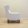 Vintage armchair textile wood grey 1960s 7