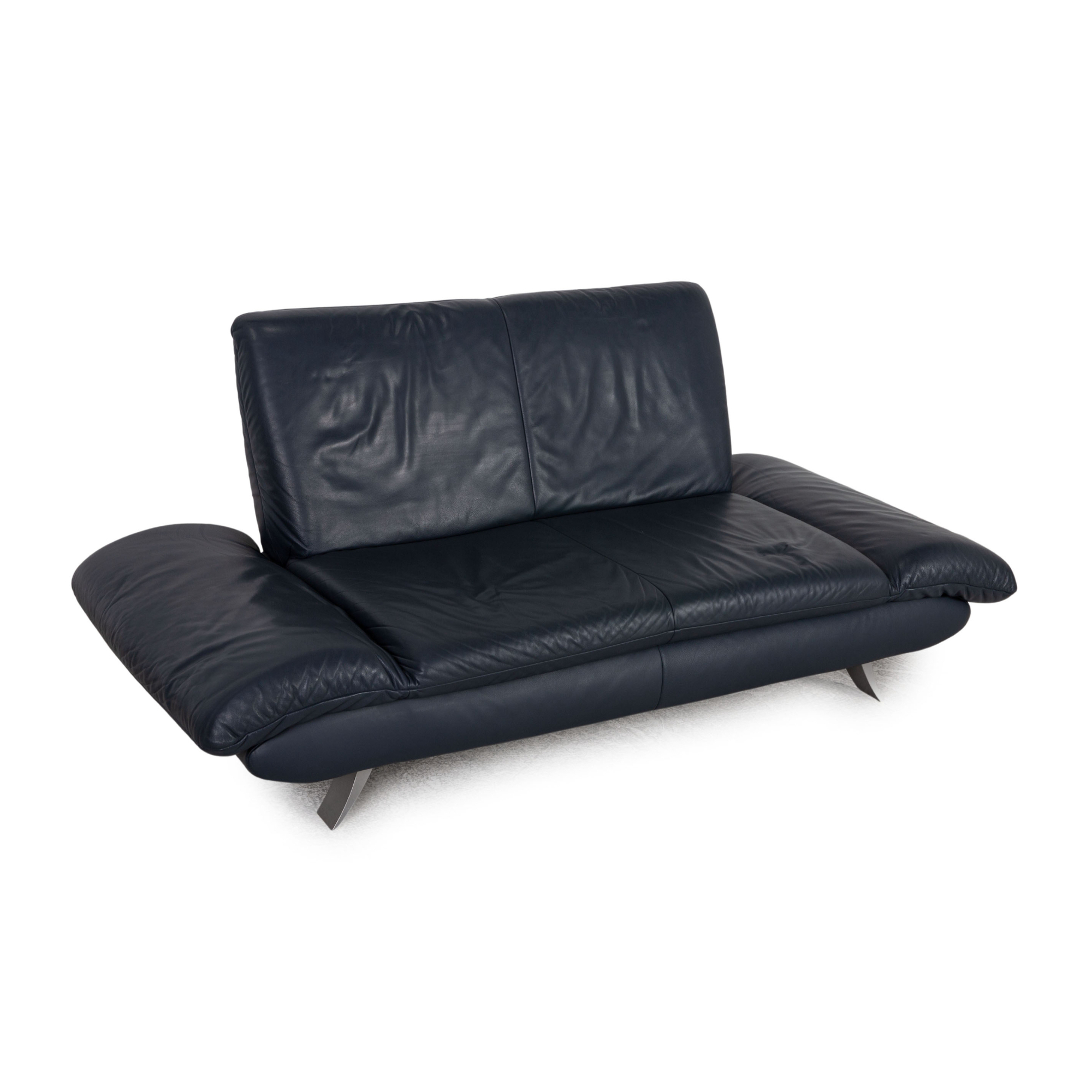 Rossini Sofa 2-Sitzer Leder Dunkelblau 2