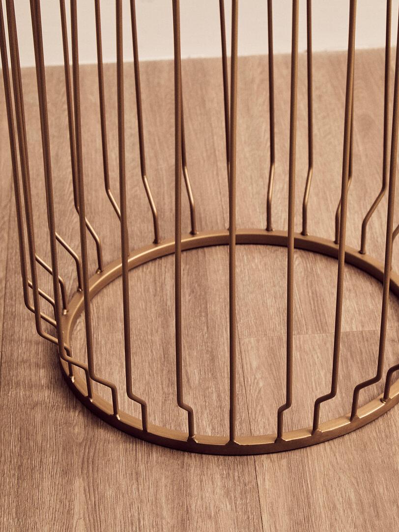 Shalimar Tavolino Marmo Oro Bianco 6