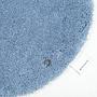 Cozy Bath Uni Badvorleger Hellblau Ø 60cm 4