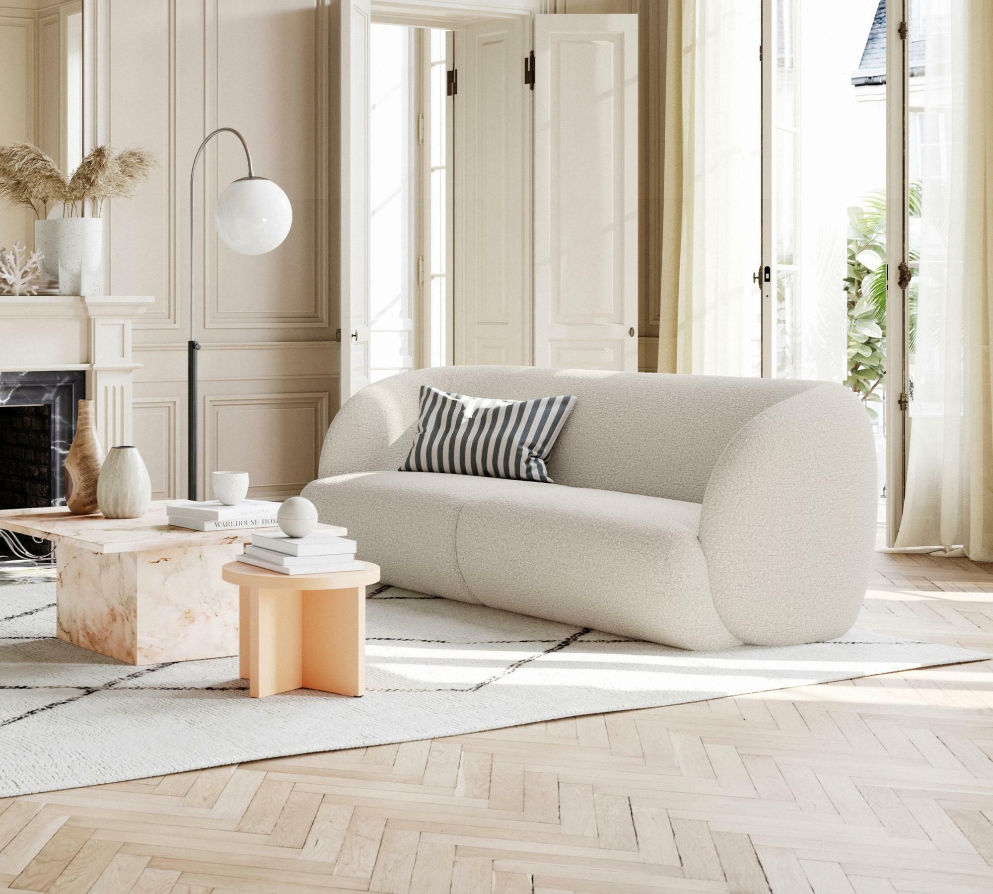 Design-Award-Winning Paula 3-Sitzer Sofa Maya Cream 6