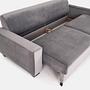 Rejkiavik Sofa 3-seater Velvet Silver 7