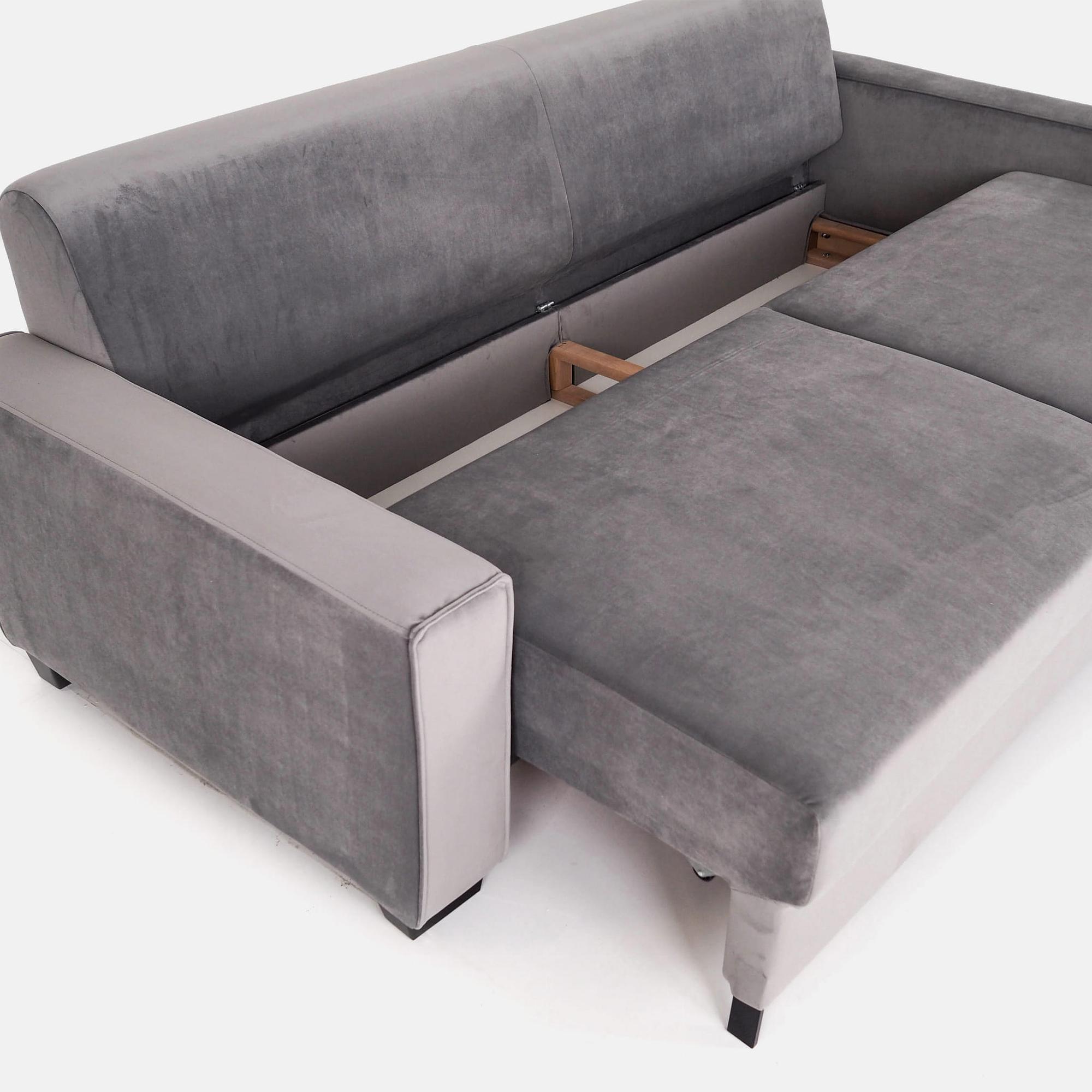 Rejkiavik Sofa 3-Sitzer Velour Silber 7