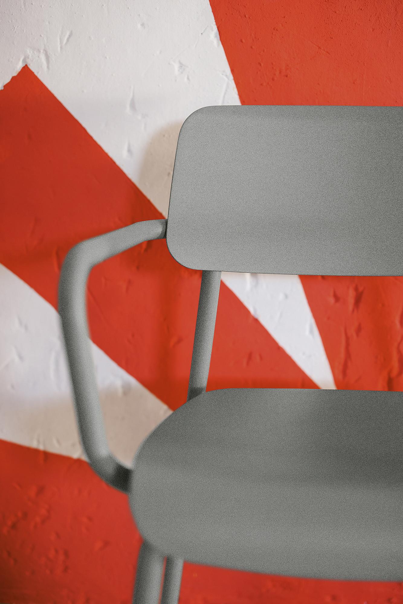 Study Armchair Aluminum Grey 2